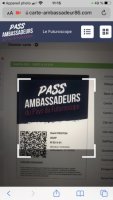 Carte Pass Ambassadeurs Pays du Futuroscope